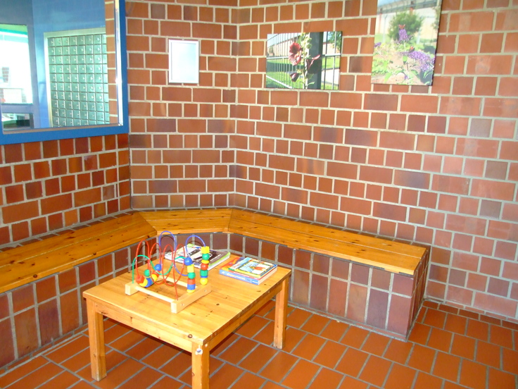 Foto vom Wartebereich für Besucher in der JVA Uelzen