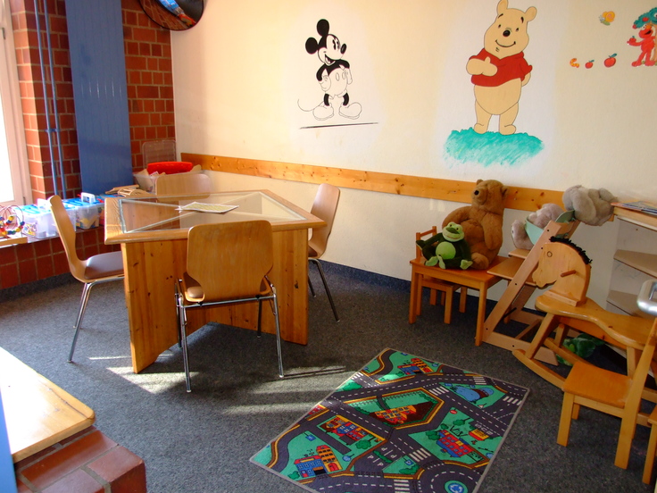 Foto vom Kinderzimmer im Besuchsbereich der JVA Uelzen