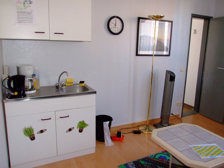 Foto vom Küchenbereich Langzeitbesuchsraum in der JVA Uelzen