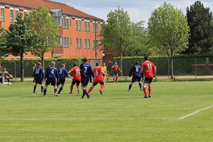 Foto von einem Fußballspiel in der JVA Uelzen